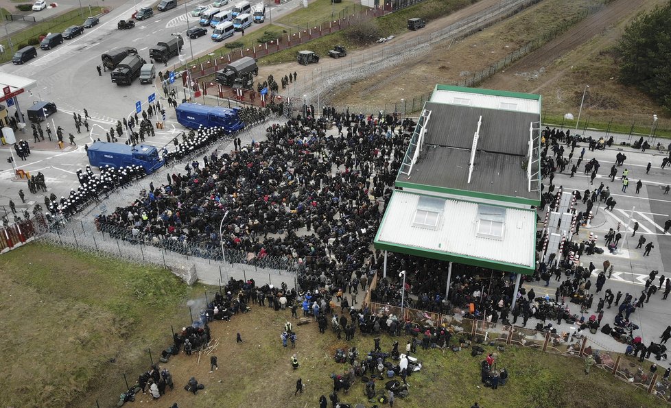 Situace na polsko-běloruské hranici (15.11.2021).