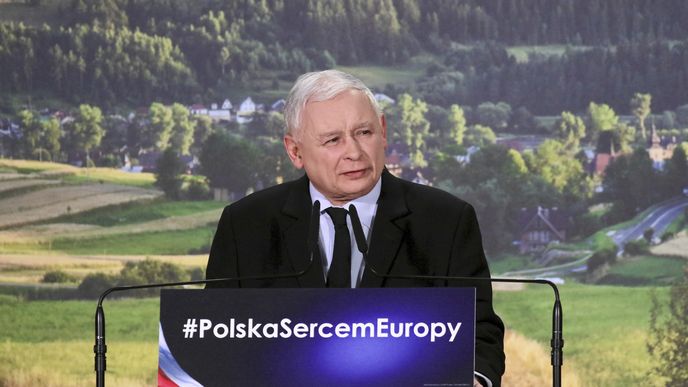 Předseda polské strany Právo a spravedlnost Jarosław Kaczyński