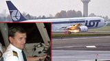 Čech o přistání letadla bez podvozku: Letušky zmateně pobíhaly a řvaly