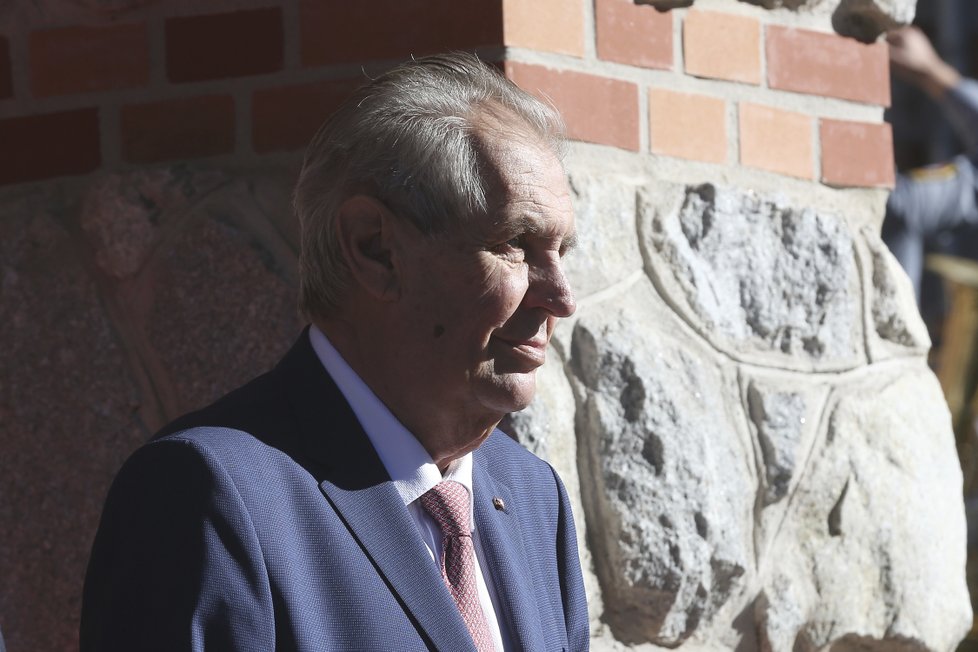 Prezidenti V4 v Štrbském Plese rokovali o Evropské unii. Na snímku český prezident Miloš Zeman.(11.10.2018)