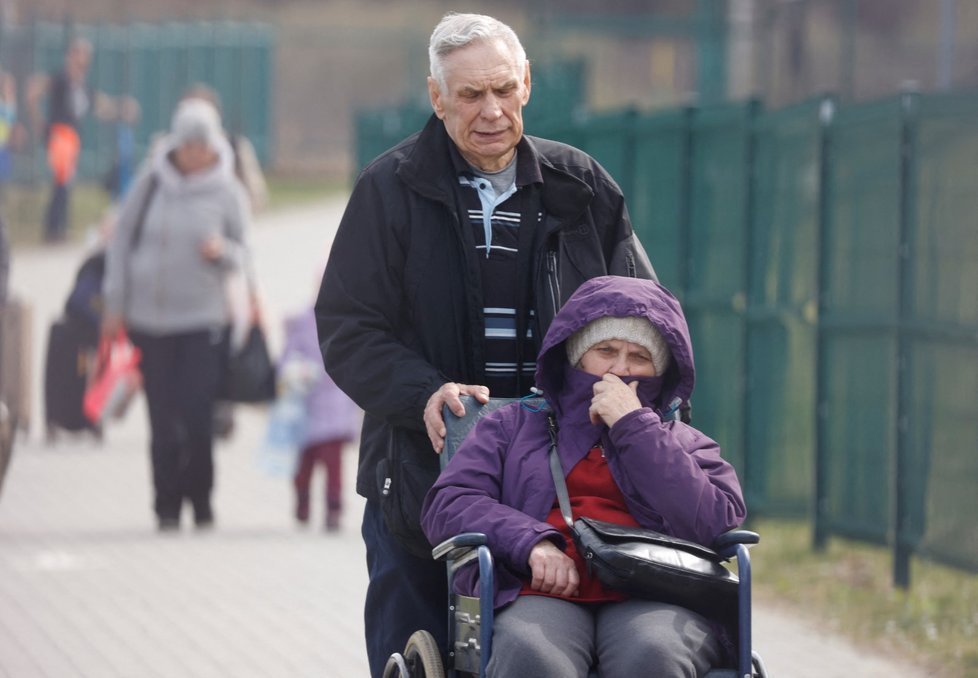 Ukrajinští uprchlíci v polské Medyce