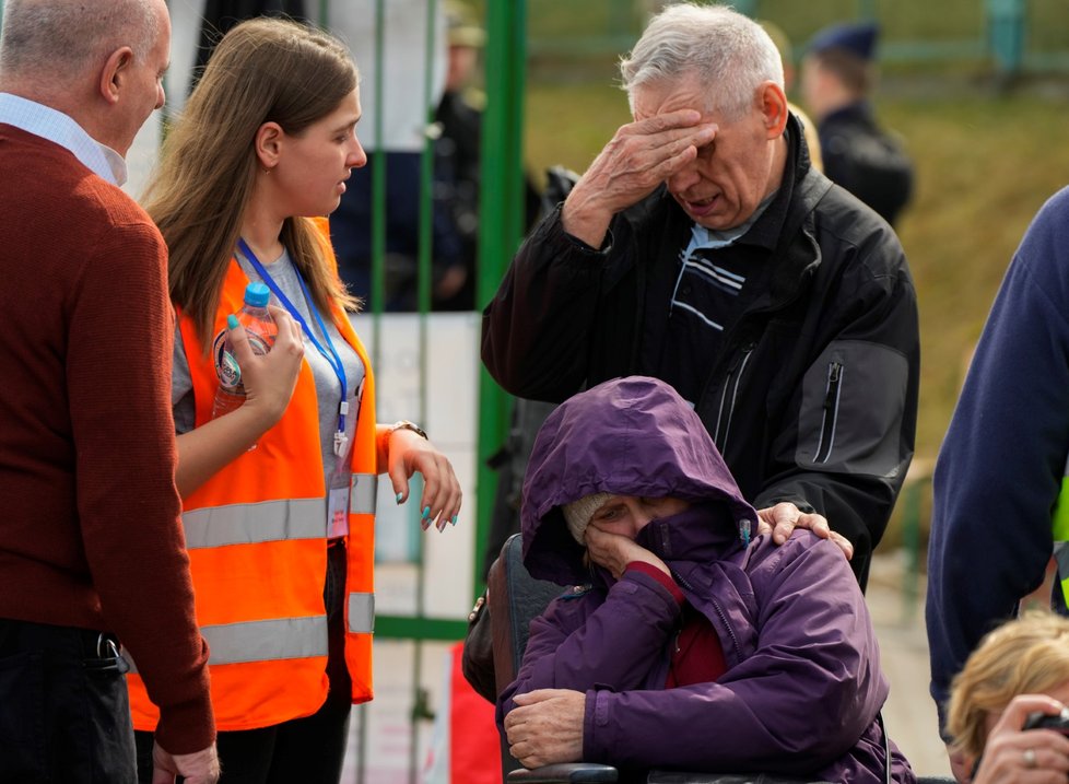 Ukrajinští uprchlíci v polské Medyce