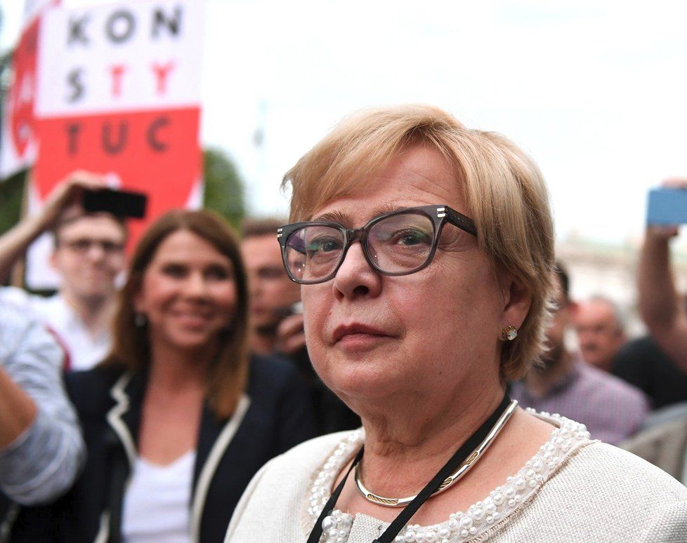 Předsedkyně polského nejvyššího soudu Malgorzata Gersdorfová (3.7.2018).