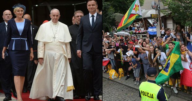 Papež dorazil do Polska: Davy jásají, tisíce policistů a vojáků hlídají