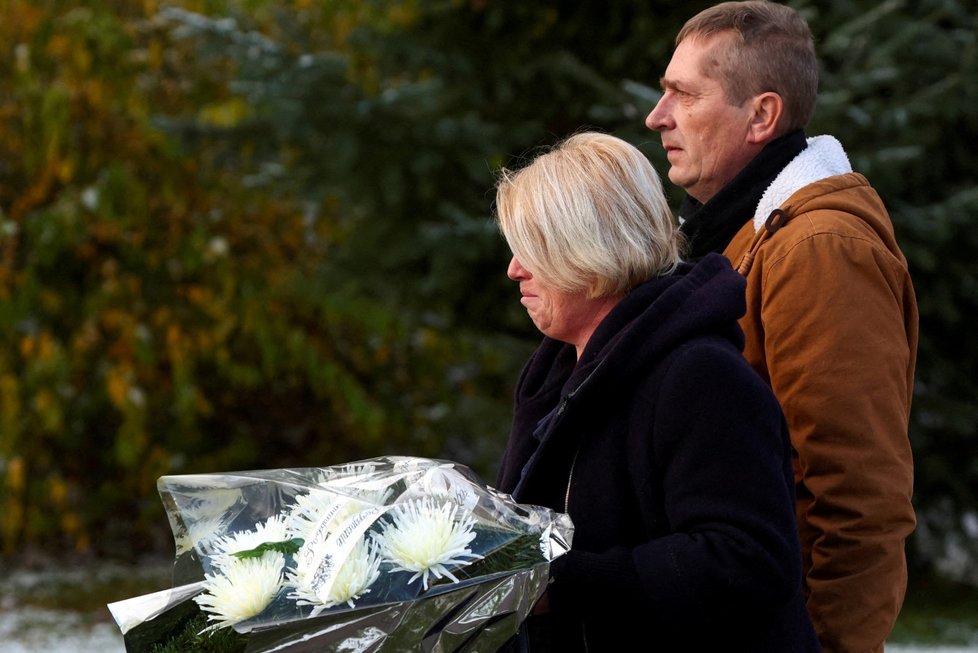Pohřeb 62letého skladníka, který zemřel při výbuchu rakety v Polsku (19.11.2022)