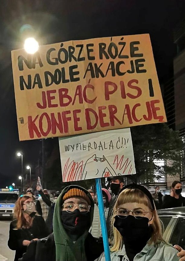 Protesty proti zostření protipotratového zákona v Polsku