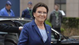 Polská premiérka Ewa Kopacz
