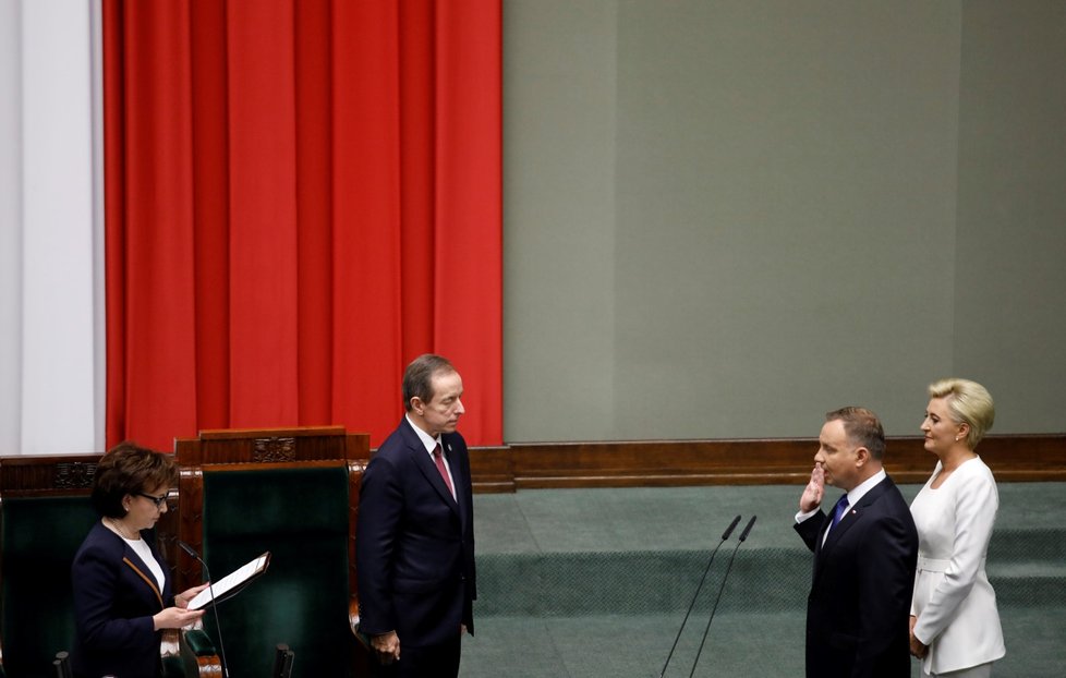 Andrzej Duda složil prezidentský slib. (6. 8. 2020)