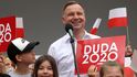Prezidentské volby v Polsku: Prezident Adrzej Duda obhajuje svůj post.