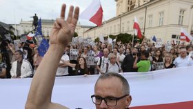 Protesty Poláků proti justičním reformám