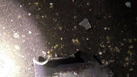 Kusy kovu údajně nalezené na místě exploze v Polsku (15.11.2022)
