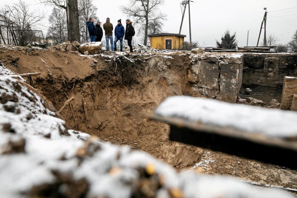 Místo v Polsku, kam omylem dopadla ukrajinská střela (21. 11. 2022)