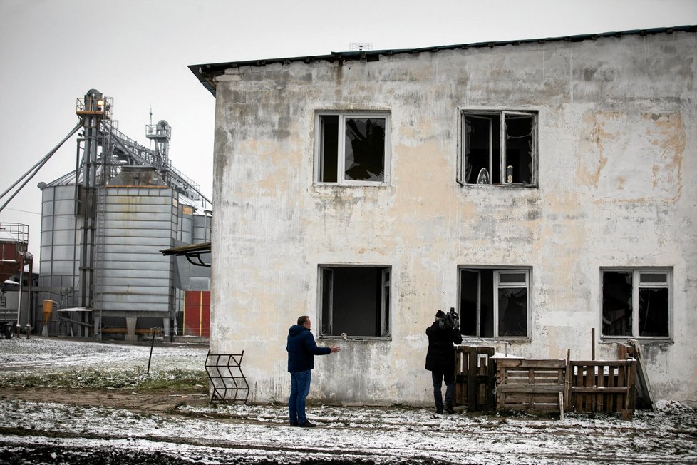 Místo v Polsku, kam omylem dopadla ukrajinská střela (21. 11. 2022)