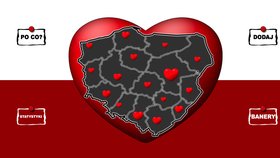Poláci posílají valentýnské přání premiérovi
