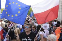 „Chceme evropské Polsko.“ Ve Varšavě proti vládě protestovalo 50 tisíc lidí