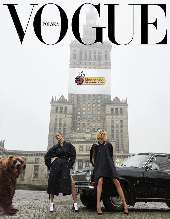 První číslo polské verze časopisu Vogue se stalo terčem mnoha vtipů.