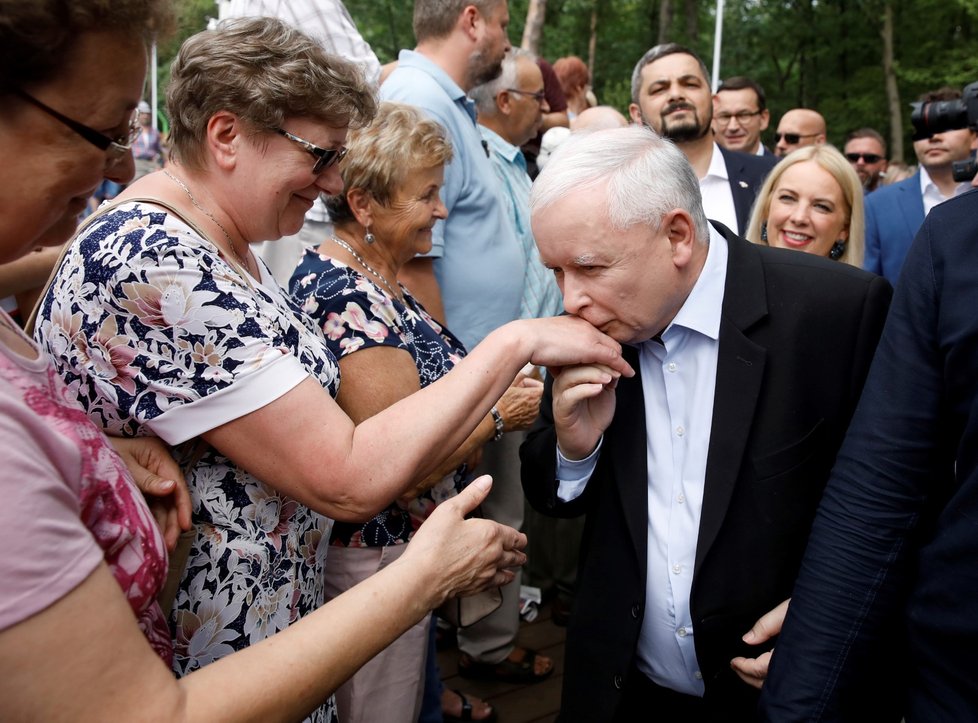 Lídr strany Právo a spravedlnost Jaroslaw Kaczynski