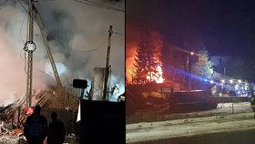 Výbuch plynu v obci Szczyrk srovnal dům se zemí.