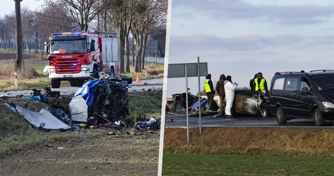 Při čelní srážce dvou aut v Polsku na Štědrý den zahynulo šest lidí.