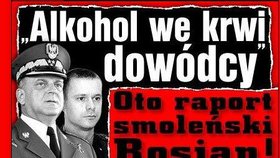 Polský server fakt.pl informuje o tom, že velitel polského letectva měl v krvi alkohol