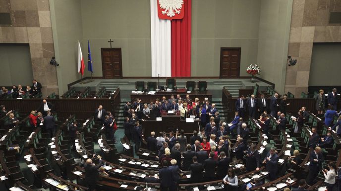 Protest proti návrhu polské vlády