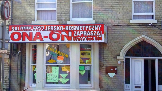 Polské kadeřnictví ve Velké Británii