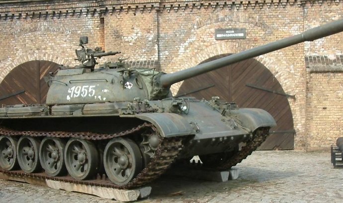 ilustrační foto,  polský tank T-55