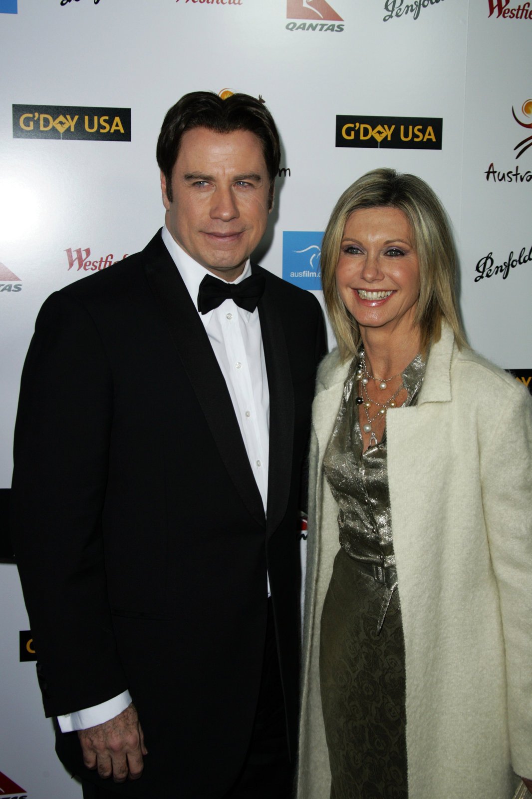 John Travolta a Oliva Newton-John v roce 2008