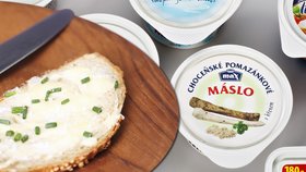 Pomazánkové máslo.