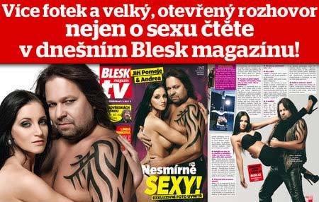 Pomeje a Andrea poskytli exkluzivní rozhovor pro Blesk magazine