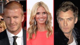 I David Beckham, Heidi Klum a Jude Law byli svým partnerům nevěrní se svým zaměstnancem.