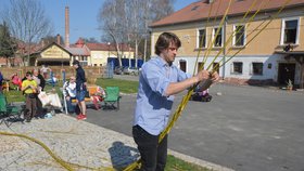 Ladislav Šumbera upletl nejdelší velikonoční pomlázku.