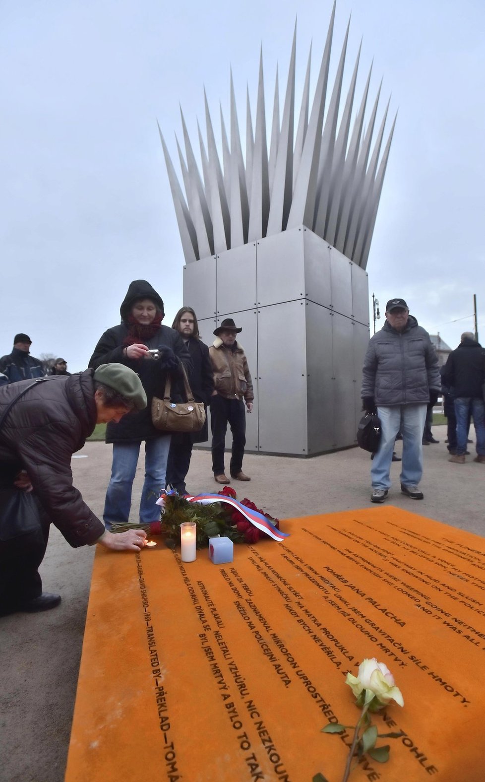 Odhalení staronového pomníku Jana Palacha