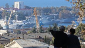 Pohled na krymský přístav Sevastopol