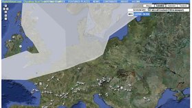 Oblak popela zakrývá Evropu. Během pátku bude i nad Českem.