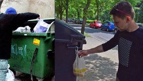 Stop bezdomovcům v popelnicích: Český student vymyslel háček na jídlo