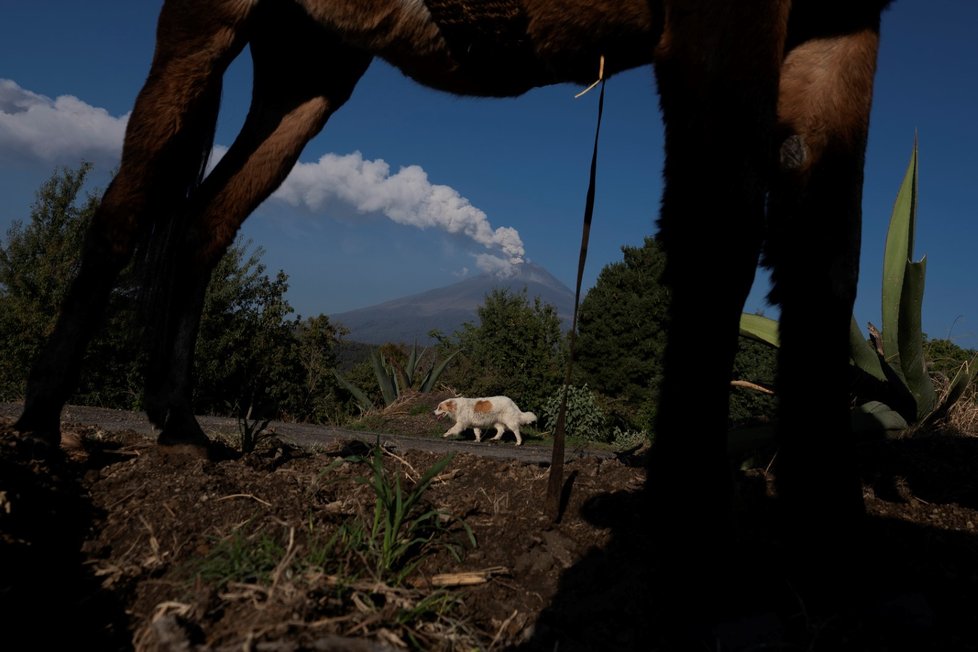 Mexická sopka Popocatépetl se probudila k životu (květen 2023)