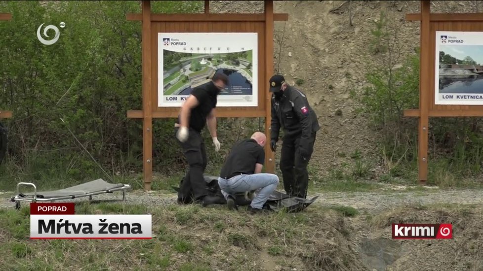 Policista mimo službu vytáhl v bývalém popradském kamenolomu z vody mrtvolu ženy.