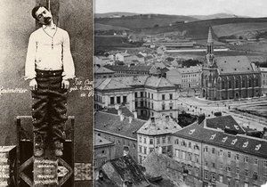 Poslední veřejně popravený na Údolní ulici v Brně, Josef Čapek byl oběšen 31. ledna 1866.