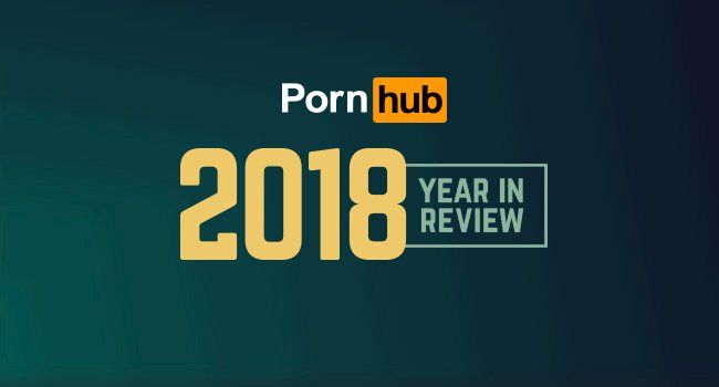 Statistiky PornHubu za rok 2018.