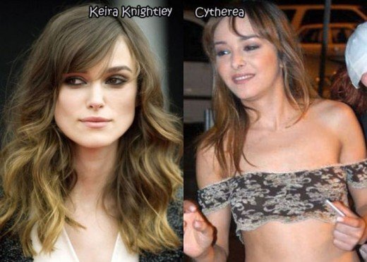 Herečka Keira Knightley  a Cytherea