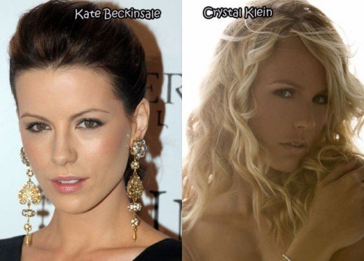 Herečka Kate Beckinsale a Crystal Klein