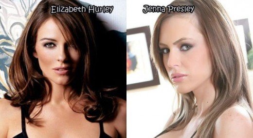 Herečka Elizabeth Hurley a Jenna Presley