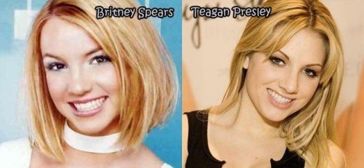 Zpěvačka Britney Spears a Teagan Presley