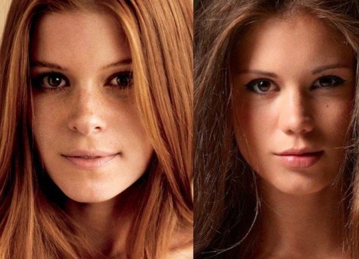 Herečka Kate Mara a česká pornoherečka Little Caprice