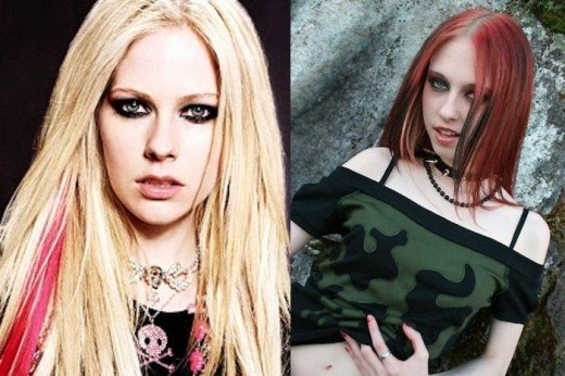 Zpěvačka Avril Lavigne a Liz Vicious