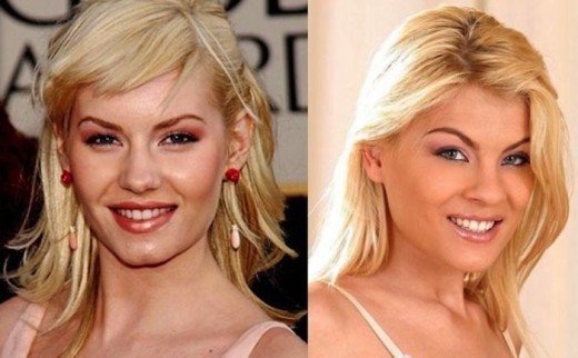 Herečka Elisha Cuthbert a Jasmine Rouge