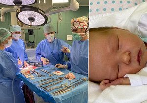 Lékaři ze Znojma zachránili rodičku, které prorostla děloha. Hrozilo, že vykrvácí. Narodil se jí zdravý syn Martínek.
