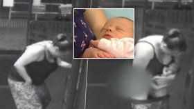 Jessica Stubbins porodila svou holčičku ve dveřích nemocnice.