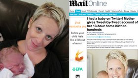Tato žena rodila a do toho psala na internet, jak porod probíhá...